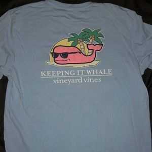 Men’s Medium Blue Graphic Pocket SS Tee